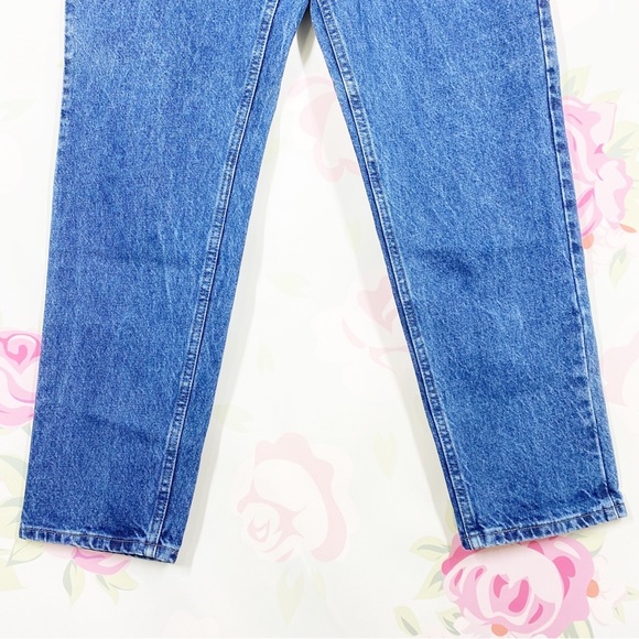 Vintage Style Lee Dark Wash High Waist Mom Denim Jeans 12 - Picture 3 of 12